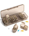 Pillex Weekly Pill Organizer 2 Times a Day, 7-Day AM PM Pill Box, Travel Pill Case, Medicine Pill Organizer for Fish Oils, Vitamins & Supplements